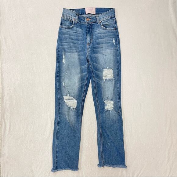 Revice Uptown Distressed Jeans Size 25 - Picture 4 of 10